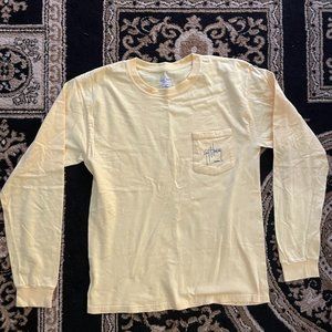 Guy Harvey Yellow Long Sleeve Shirt Size Medium